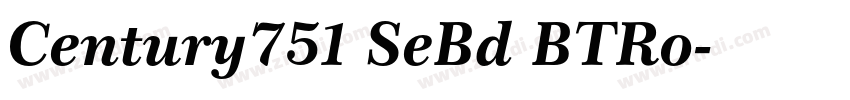 Century751 SeBd BTRo字体转换
